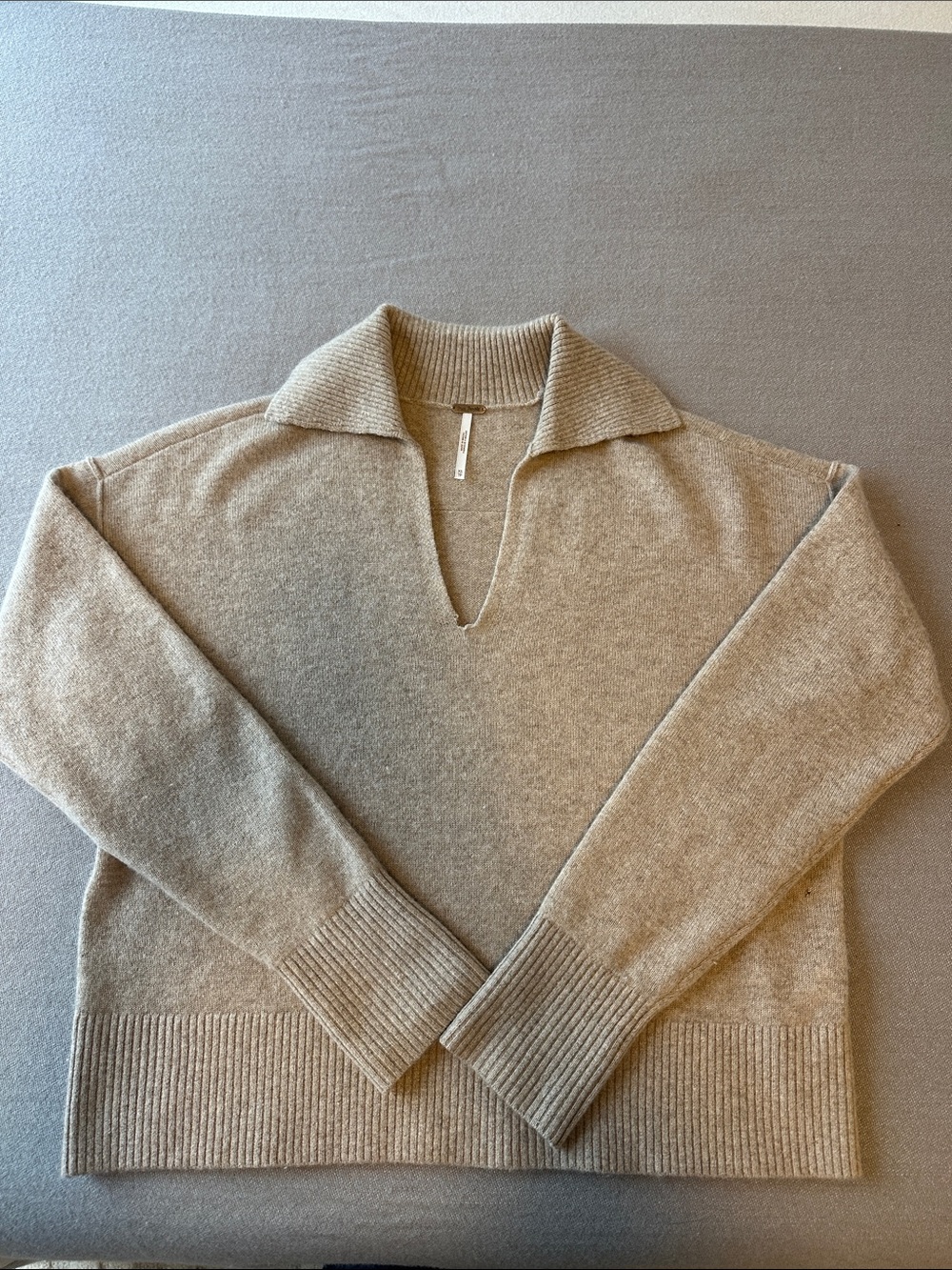 Free People Eloura Cashmere Henley Sweater